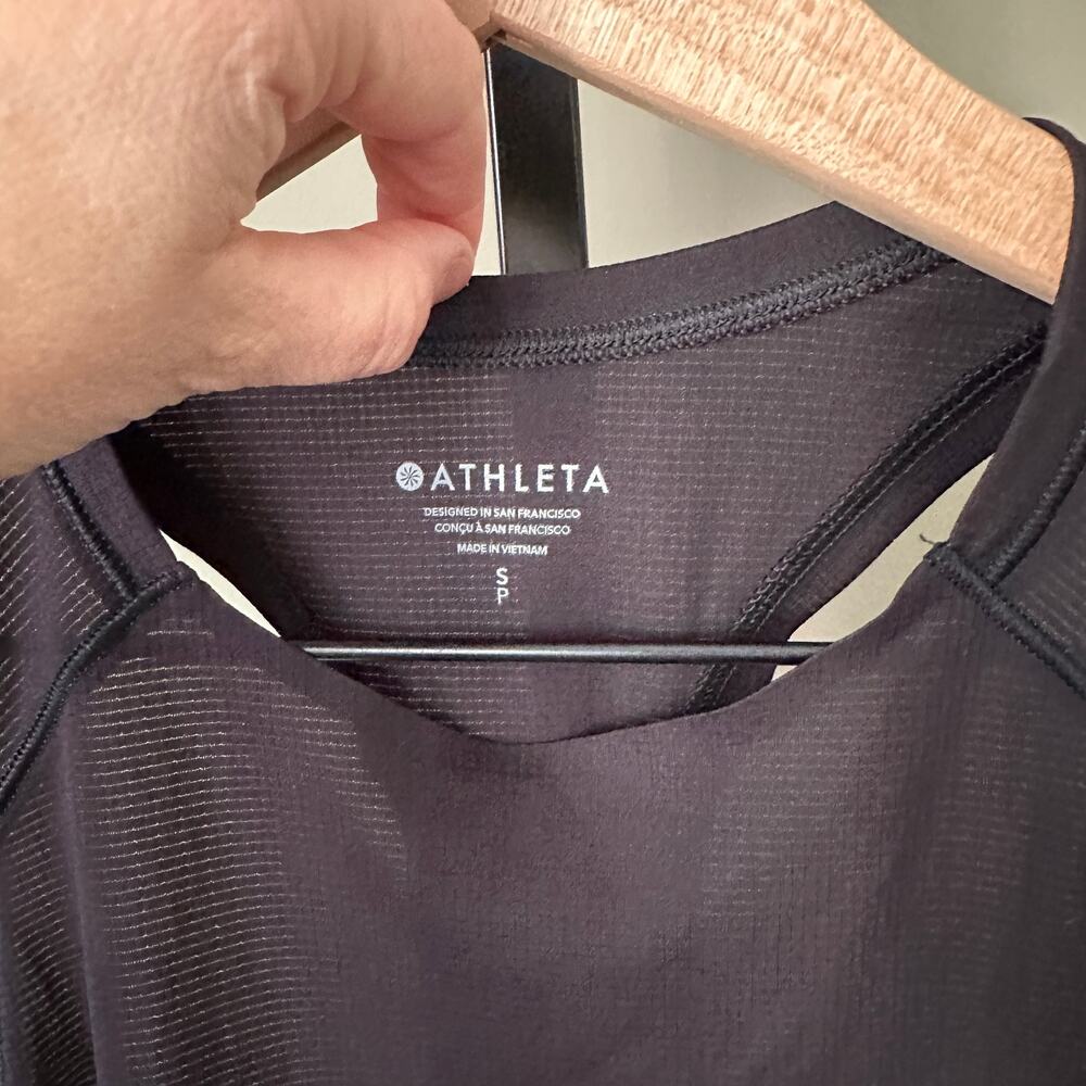Athleta Grid Tank Black Small Womens Athletic - Picture 4 of 7